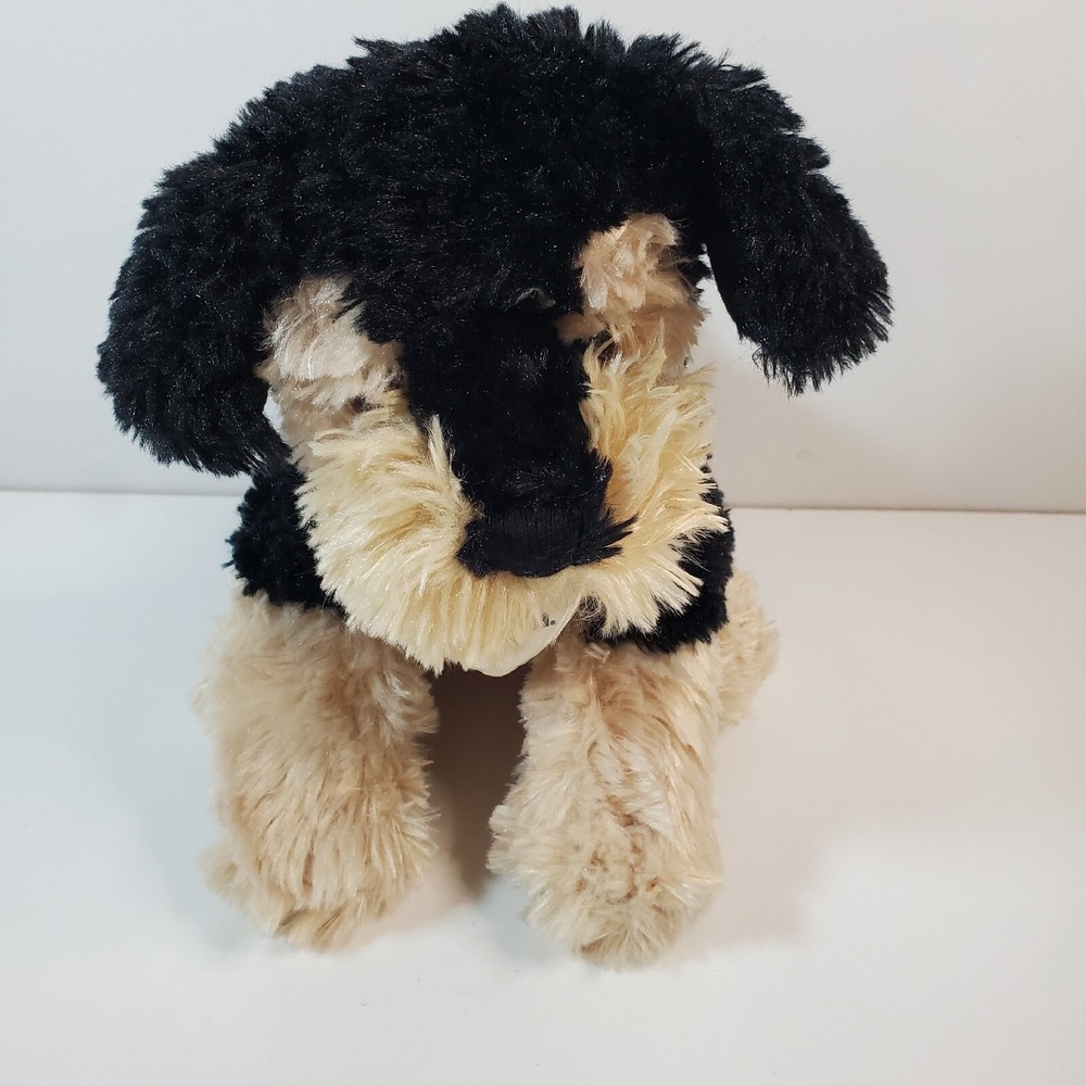 Beemer Plush 8" Dog Purina Tag by Build a Bear Black Cream Plush Stuffed Animal